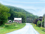 A winding country road near baraboo.